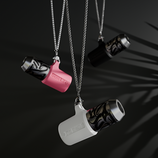 Yimi Hookah 304不鏽鋼(塗鴉款)個人專用水煙嘴 / Yimi Hookah 304 Stainless Steel Mouth Tips (Graffiti-Pink)