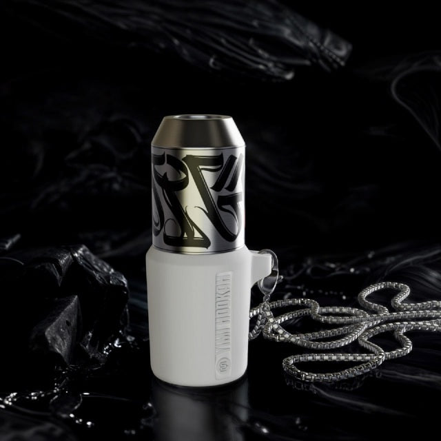 Yimi Hookah 304不鏽鋼(塗鴉款)個人專用水煙嘴 / Yimi Hookah 304 Stainless Steel Mouth Tips (Graffiti-White)