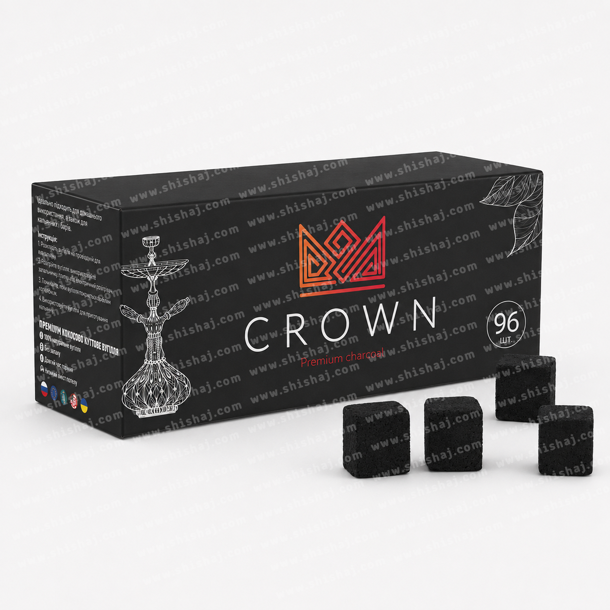 Crown Hookah Charcoal 22mm (店主推薦)