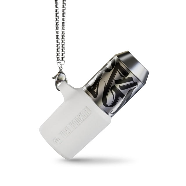 Yimi Hookah 304不鏽鋼(塗鴉款)個人專用水煙嘴 / Yimi Hookah 304 Stainless Steel Mouth Tips (Graffiti-White)
