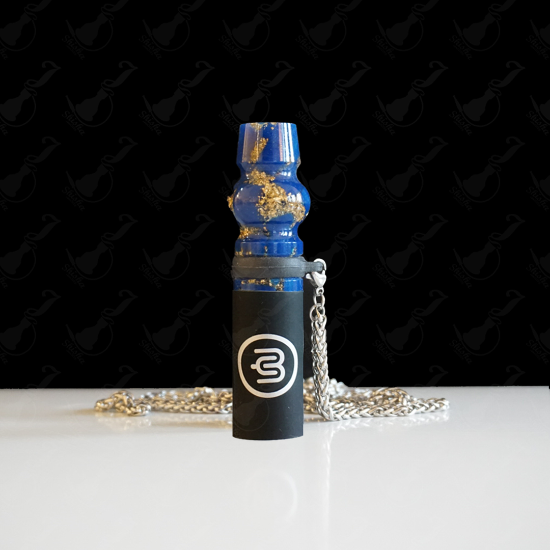 Yimi Hookah個人專用水煙嘴 / Yimi Hookah Shisha Mouth Tips (Gold leaf - Blue)