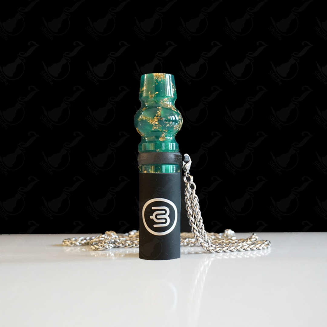 Yimi Hookah個人專用水煙嘴 / Yimi Hookah Shisha Mouth Tips (Gold leaf - Green)