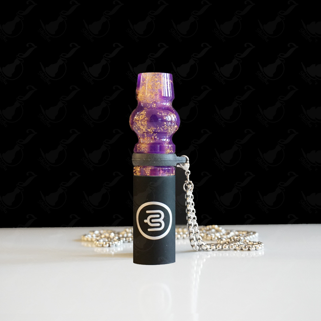 Yimi Hookah個人專用水煙嘴 / Yimi Hookah Shisha Mouth Tips (Gold leaf - Purple)