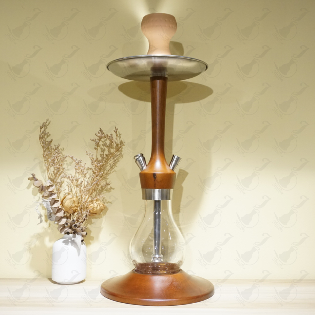 木質+不鏽鋼水煙壺 / Wood and  Stainless steel Shisha set