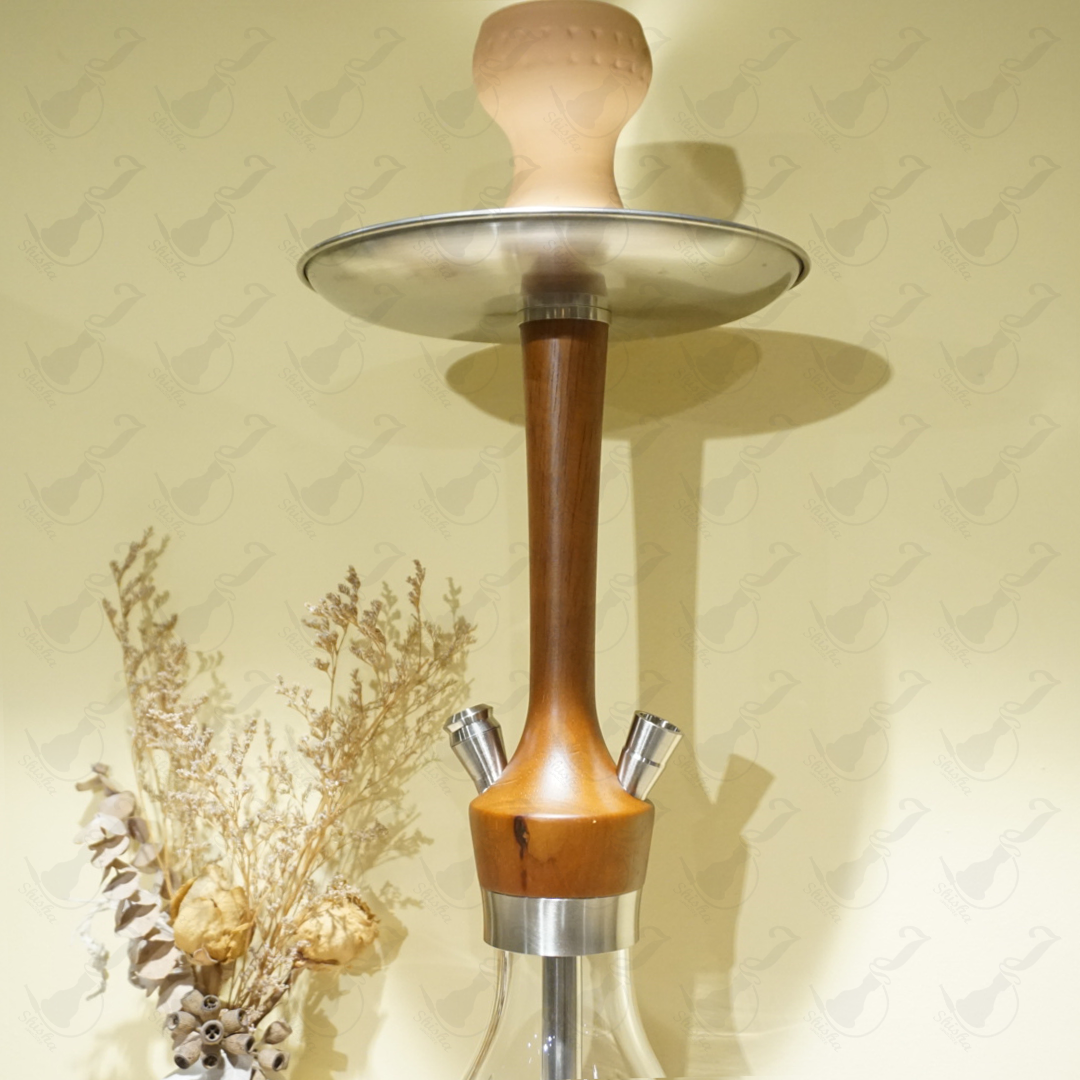 木質+不鏽鋼水煙壺 / Wood and  Stainless steel Shisha set