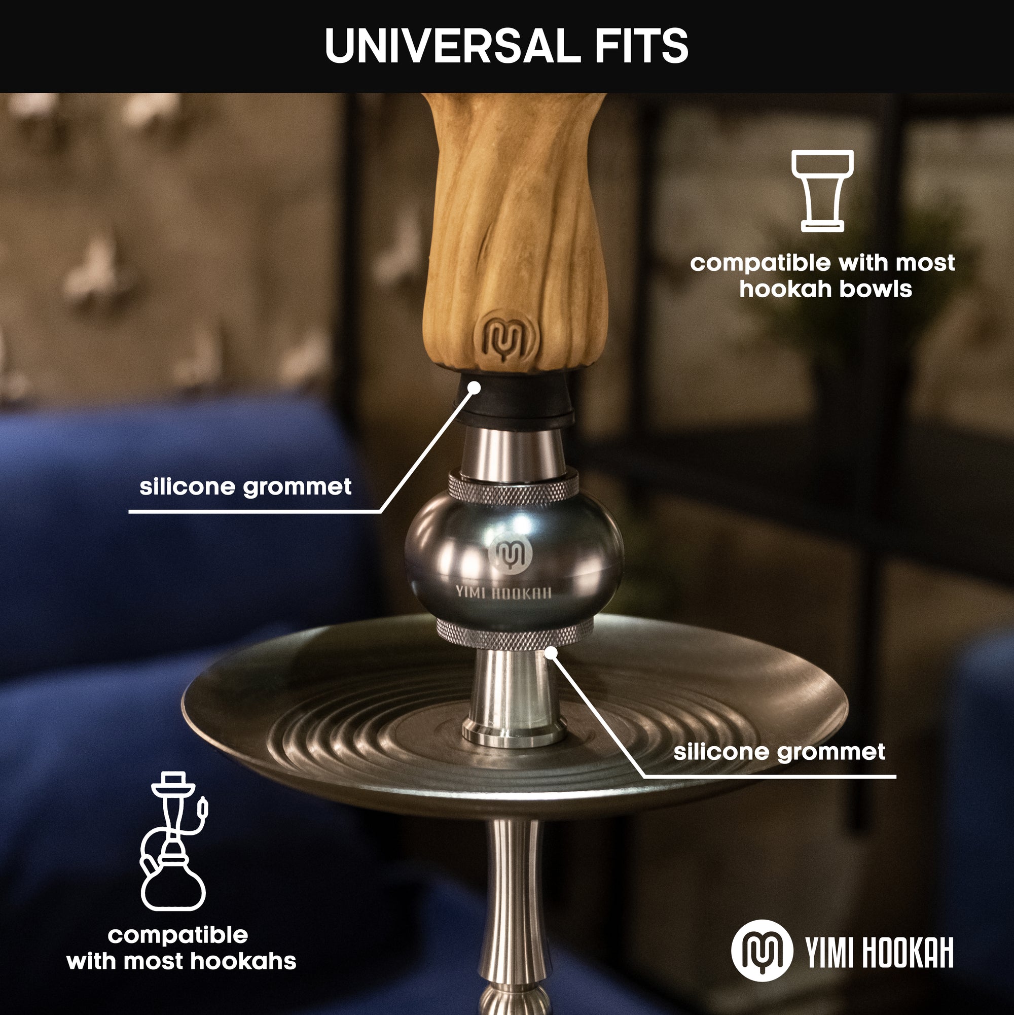 Yimi Hookah 濾油器 / Yimi Hookah Shisha Molasses Catcher (Grey)