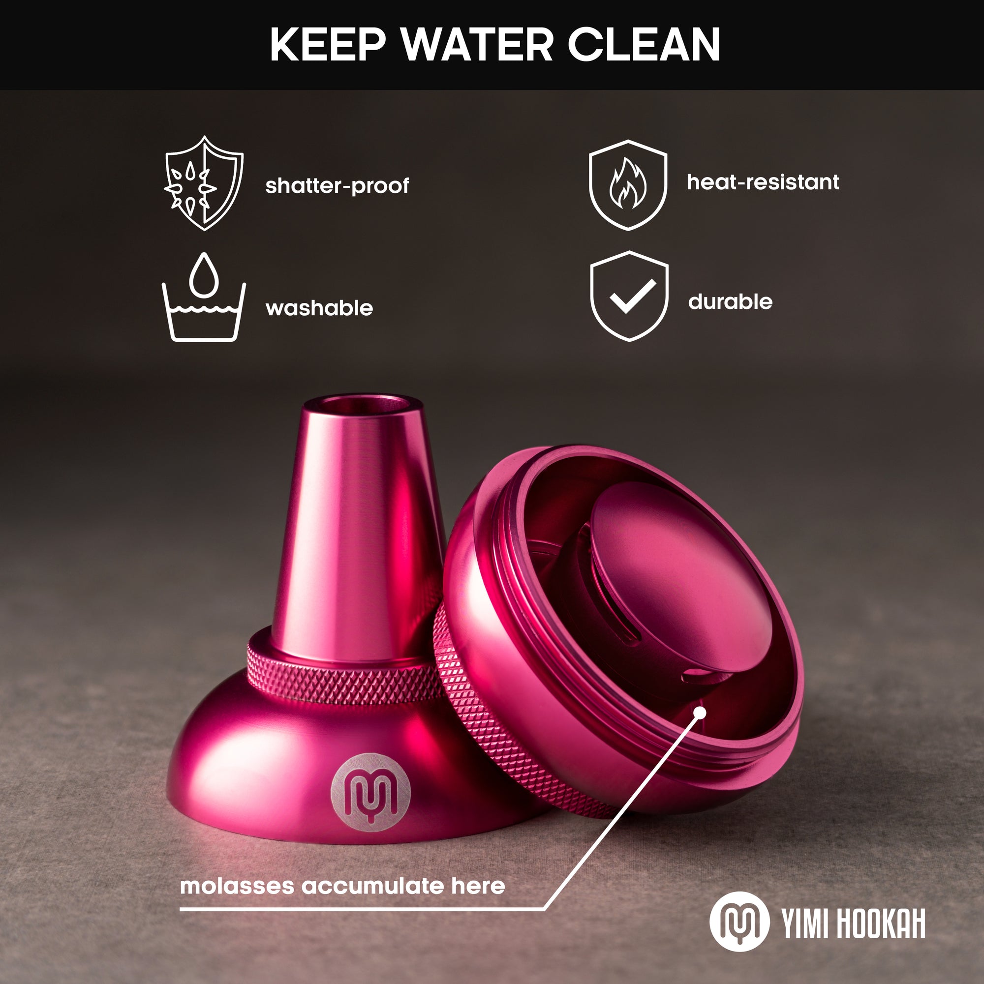 Yimi Hookah 濾油器 / Yimi Hookah Shisha Molasses Catcher (Pink)