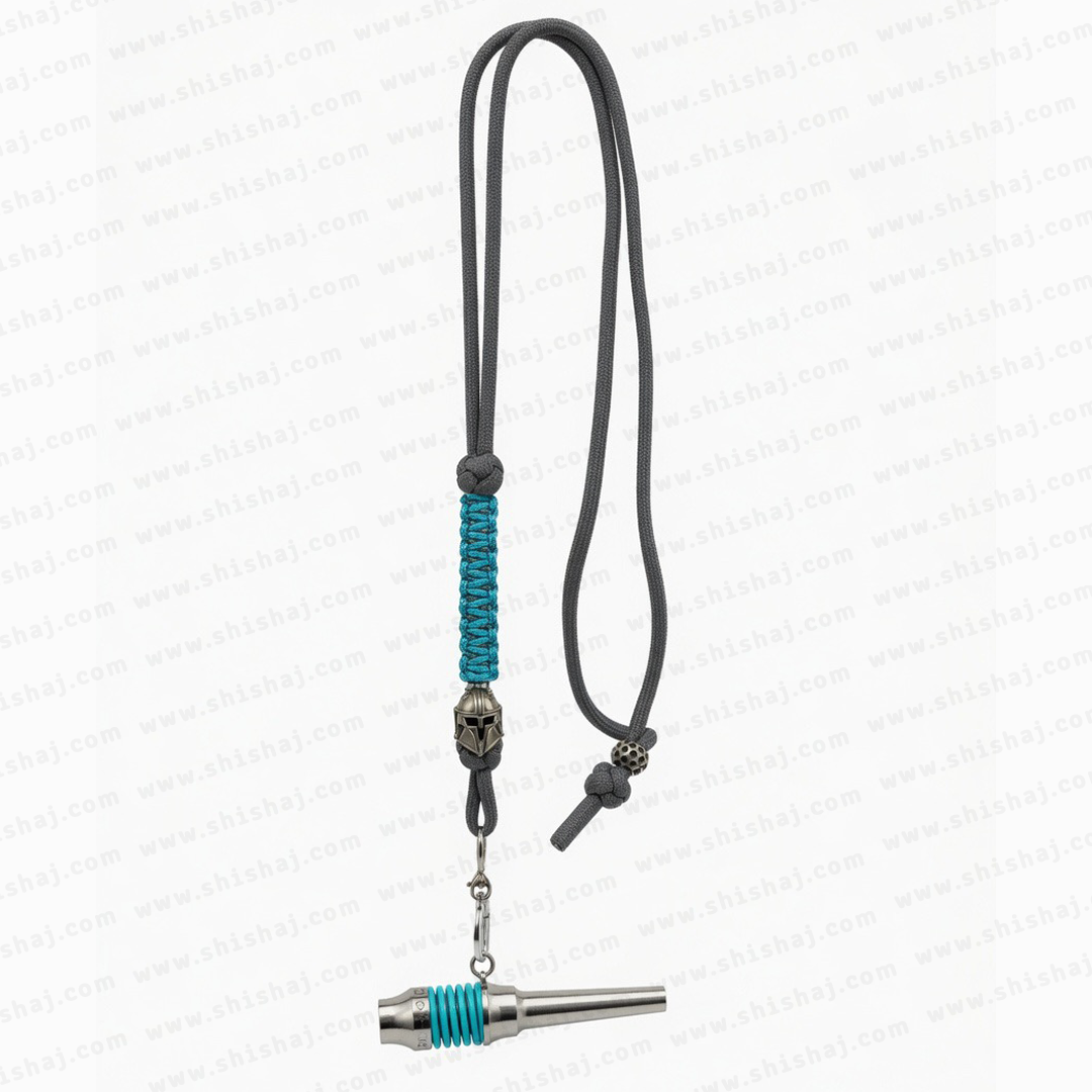 Yimi Hookah 304 Stainless Steel Hookah Tip With Leather Bag (Blue and Gray)