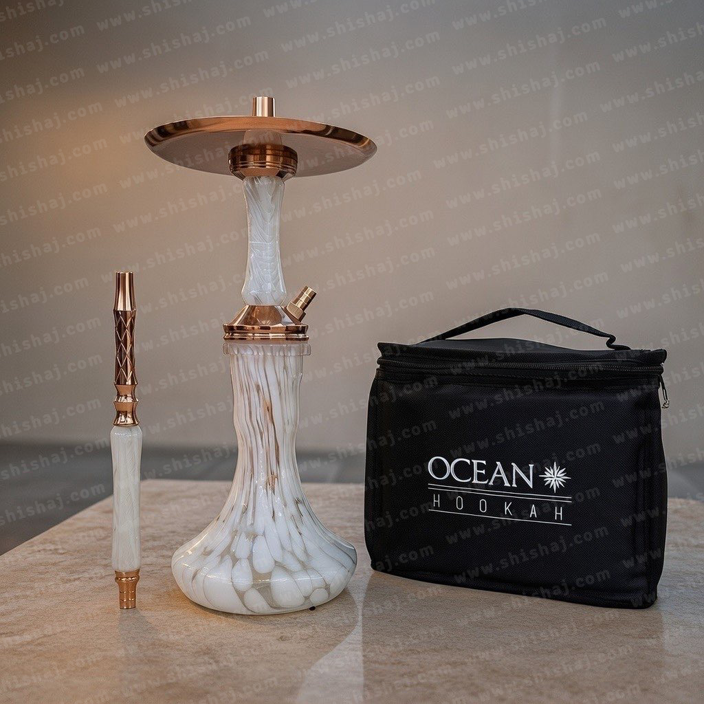 Ocean Hookah Kaif S 2nd Edition  – Rose gold / White